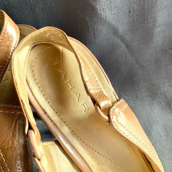Tahiri blush taupe textured patent size 8 Lacey sling back - Picture 6 of 7